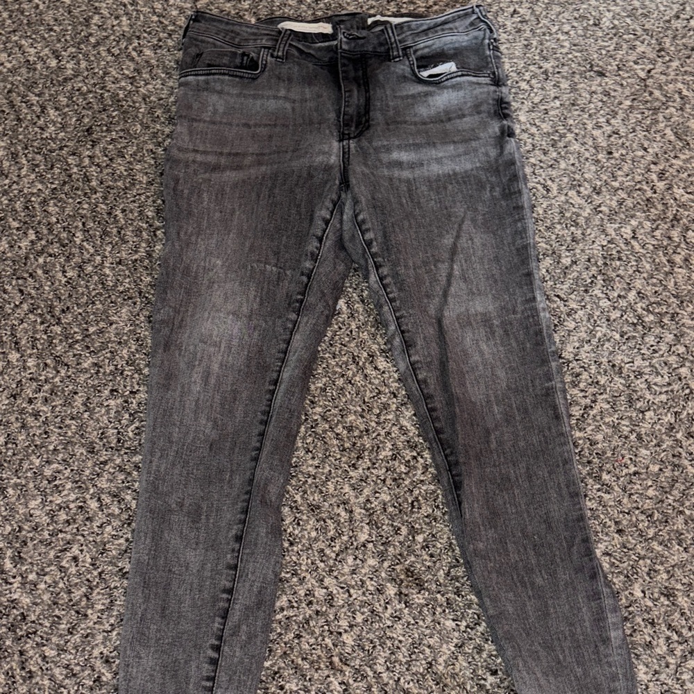 Anthropologie Charcoal Skinny Jeans